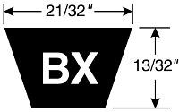 BX48 TRI-POWER V BELT Tri-Power Belts