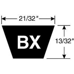 BX300 TRI-POWER V BELT Tri-Power Belts - Molded Notch